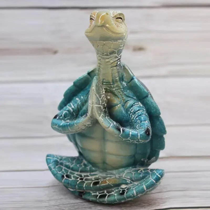 Meditating Sea Turtle Garden Statue