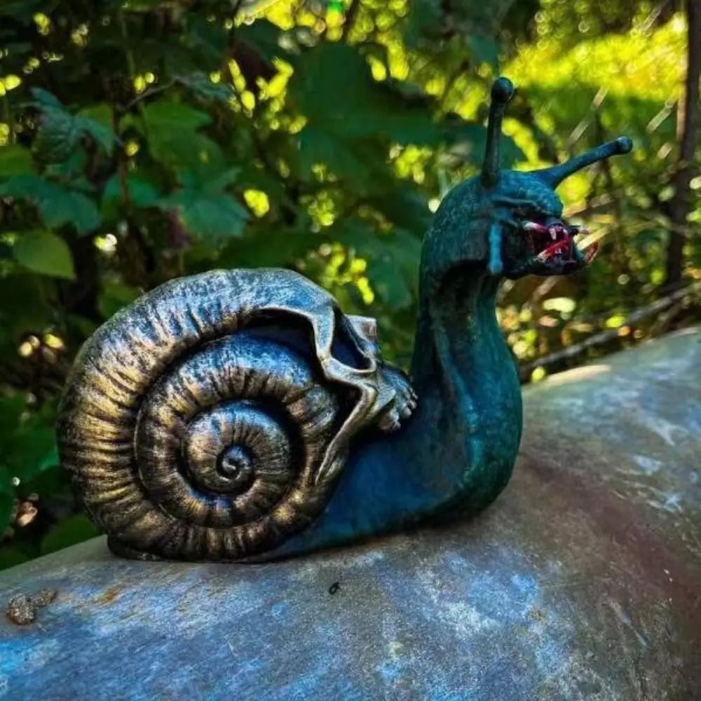 Savage Snail Garden Statue