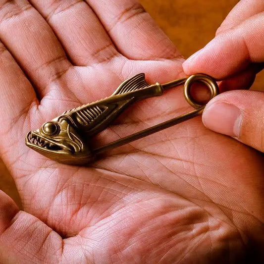 Brass Fish Keychain