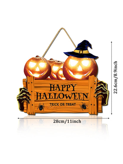 Happy Halloween Wooden Wall Decor