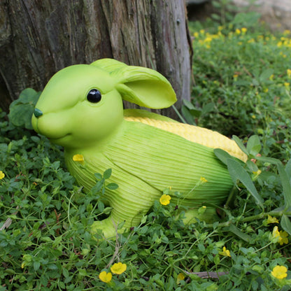 Corn Rabbit Garden Statue