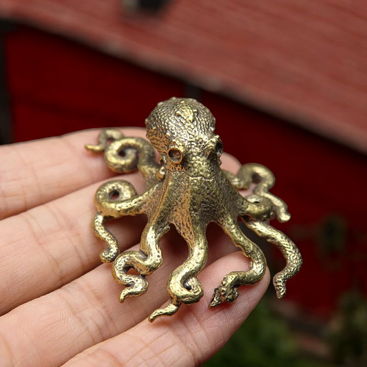 Brass Octopus Figurine